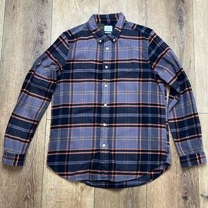 Paul Smith Tailored Fit Plaid Cotton Shirt Size XL